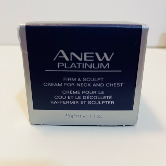 Avon Anew Platinum Lot of 3 Eye & Lip Cream Neck Chest Firm & Sculpt Cream Night - Picture 5 of 10